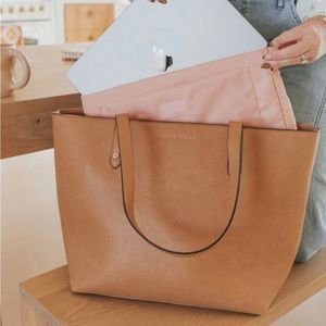 Poppy and peonies go getter tote